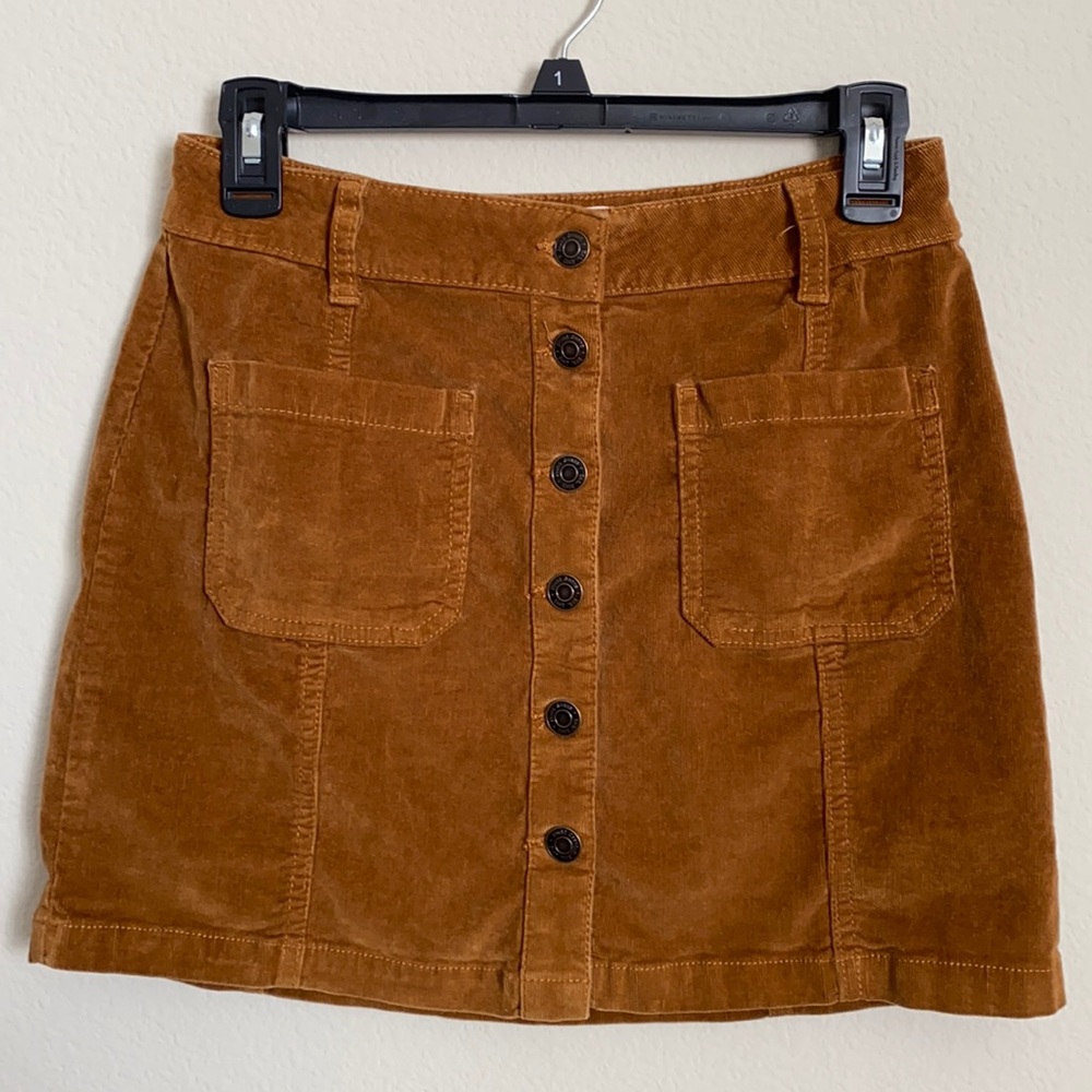 Mudd Button-Down Skirt - 7, 98% Cotton